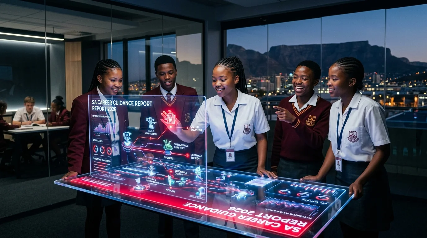 South Africa Career Guidance Report 2026 - Students analyzing future data